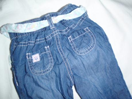 Luxusní odlehčené riflíky podšité bavlnou, george,68