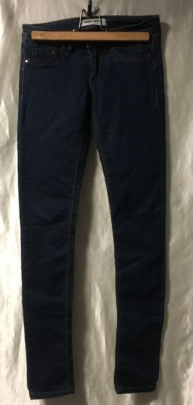 Vel. 34 modré elastické skinny, 34