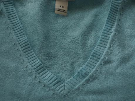 Tyrkysovy slaby svetrik do v velikost xs h&m, h&m,xs