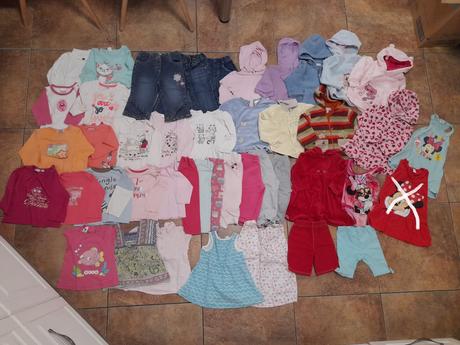 Velký holčičí set/balík , vel. 74/80, 68–80