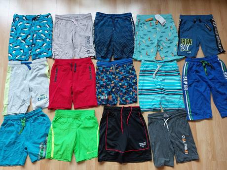 Šortky, kraťasy, vel. 128, některé nové, coccodrillo,128
