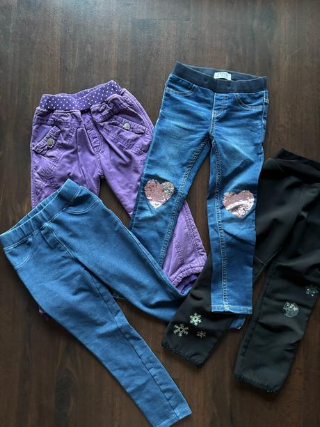 Balíček 4x kalhoty 110/116, lindex,110