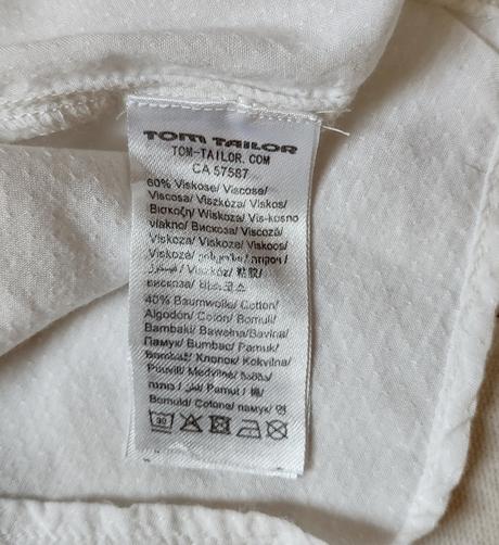 Bílá halenka, tom tailor,116