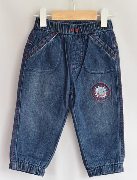 Džíny podšité vel. 9 - 12m, george,80