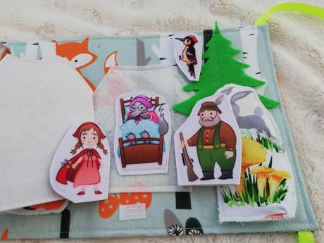 Quiet book červená karkulka,