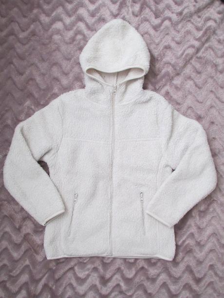 Chlupatá mikina bílá-smetanová, 134