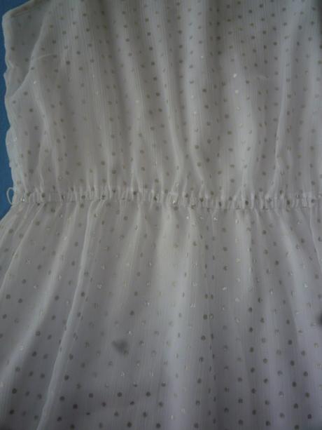 Bílé třpytivé šaty vel. 152, kappahl,152