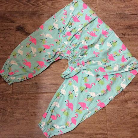 Letní kalhotový overal s plameňáky, evie angel,104