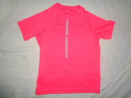 Krásné svítivě růžové tričko 122/128, under armour,122
