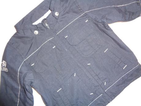 Super tmavěmodrá prošívaná bunda jaro/podzim 62/68, impidimpi,62