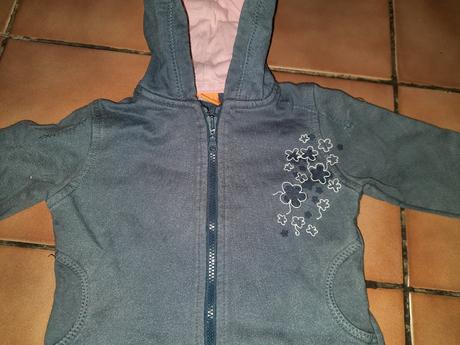 Dívčí mikina vyšívané květy vel. 68 - 74, mini mode,68