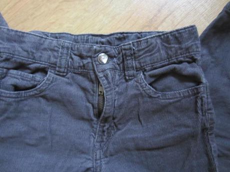 Srdíčkové manžestráky, h&m,122