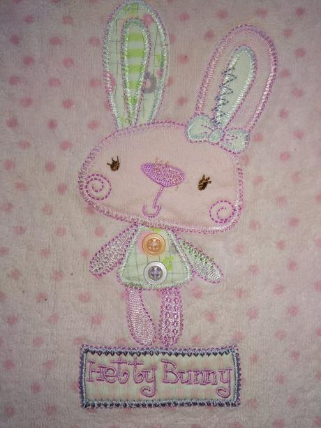 Froté overálek se zajíčkem zn. baby pink, 68