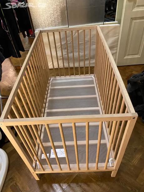 Dětská postýlka s matraci, šířka (cm): 60,délka (cm): 120