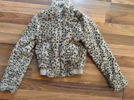 Leopardí bunda/kožíšek , vel 134/140, lindex, lindex,134