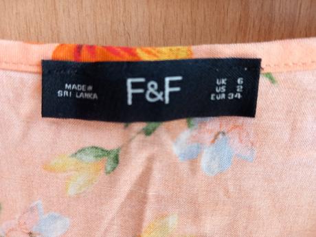 Halenka vel. 34 zn. f/f použitá 2x, š. 2 x 40 cm,, f&f,34