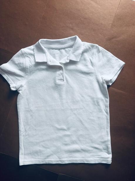 Triko s límečkem bílé - v. 5/6 let, george,110