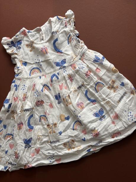 Krásné krémové šatičky - v.6/9 měs., george,74
