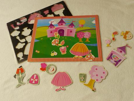 Magneticka tabulka a magnetky - obrazek princezna, 