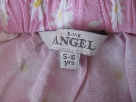 Letní růžová sukně s kytičkami, evie angel,116