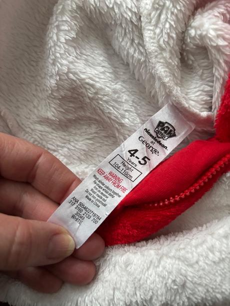 Ob/ overal coral huňaty flece - 4/5 let, george,110