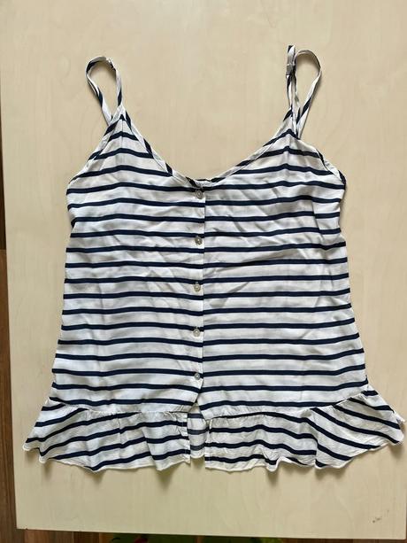 Letní proužkatý top, vel l, v prsou spíše s/m, ms, s
