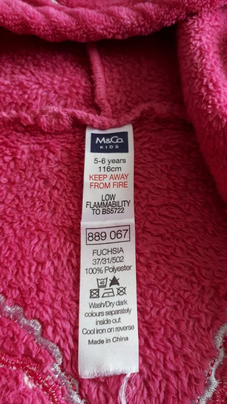 Dětský fleesový župan, župánek, vel.116, zn.m&co., m&co,116