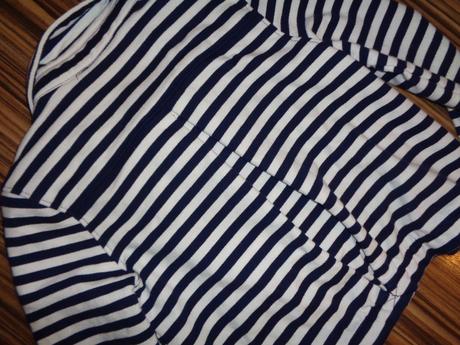 Luxusní modrobílé pruhované námořnické sako, gap,158