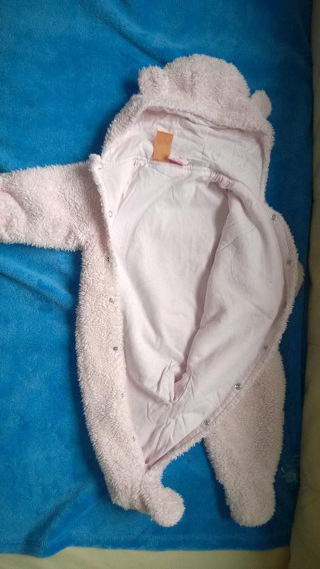 Chlupatý overal / kombinéza podšitý bavlnou, pumpkin patch,62