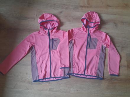 2x funkční mikina jack wolfskin, vel 140, top stav, jack wolfskin,140