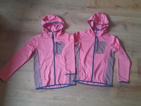 2x funkční mikina jack wolfskin, vel 140, top stav, jack wolfskin,140