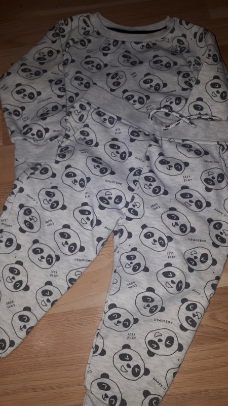 Komplet s medvídky mikina + tepláky 86, primark,86