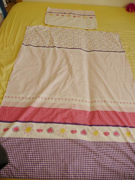 Tchibo povleceni na holcicku - kyticky-kosticky, šířka (cm): 100,délka (cm): 130