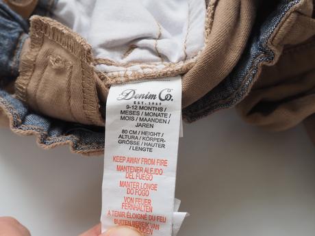 Plátěné kalhoty vel 80, denim co,80