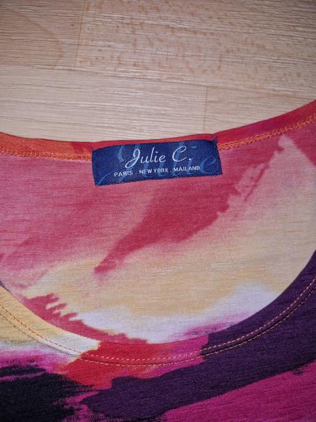 Šaty dlouhý rukáv barevné do oranžova julie c, m