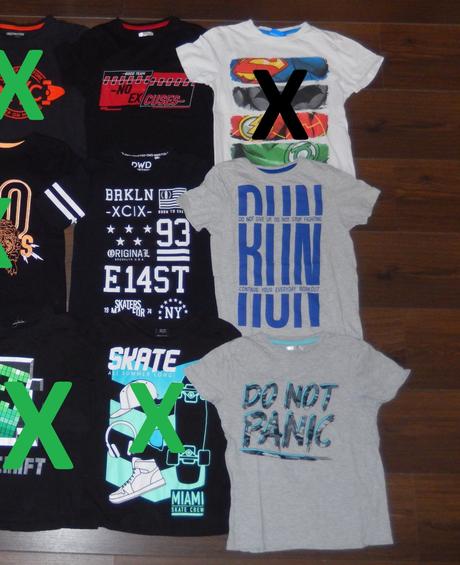 Klučičí trička s kr.a 1s dl.rukávem - vel.140, c&a,140