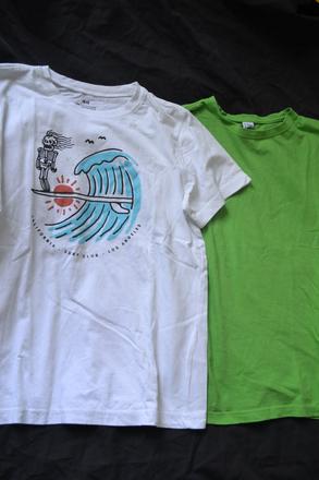 2x tričko bavlna 134-140, 134