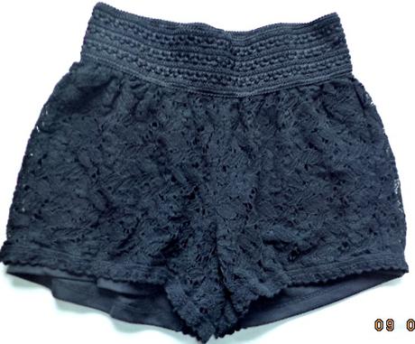 Dívčí krajkové šortky 122/134, 128