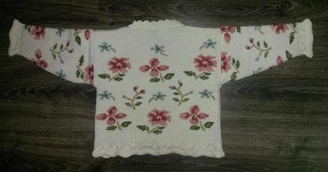 Květovaný svetr adams vel. 86, adams,86