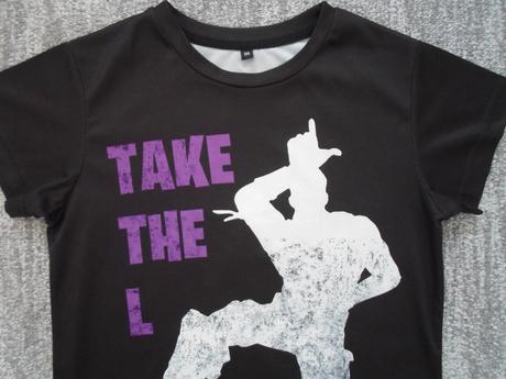 Černé tričko triko krátký rukáv fortnite, 140