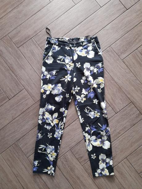 Květinové kalhoty zn. ff ke kotníkům, vel. 34., f&f,34