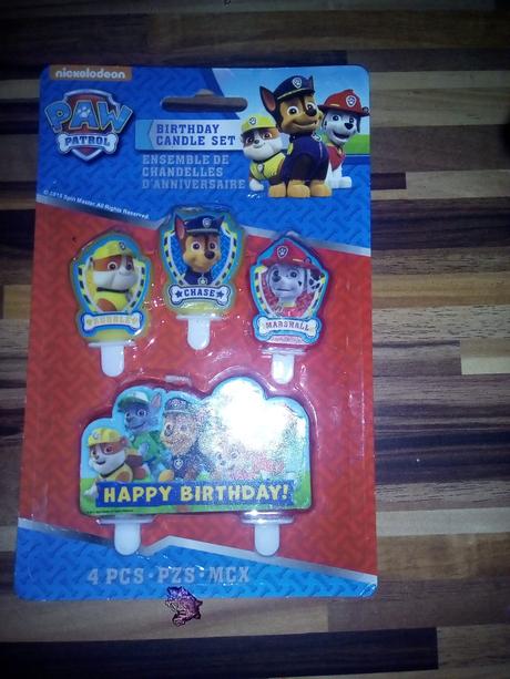 Dortové svíčky tlapková patrola, 