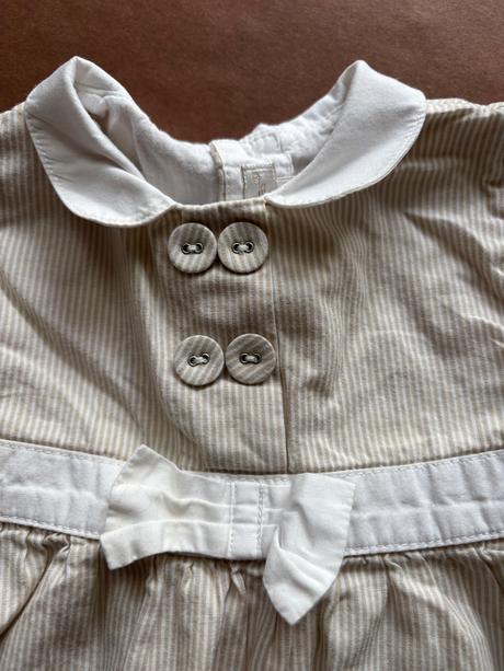 Šatičky béžové- v.6/9 měs., mamas & papas,74