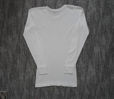 Bílé tričko triko dlouhý rukáv, pleas,134