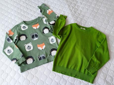 2x svetřík, 122/128, 122