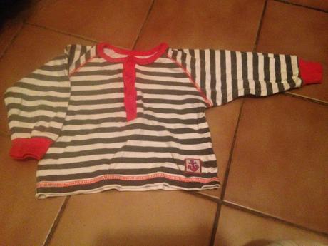 Dětská halenka proužky vel. 62 - 68, frog,62