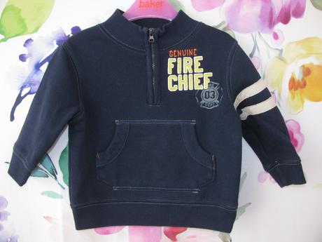 Tmavě modrá tepláková bunda, mikina, oshkosh,80