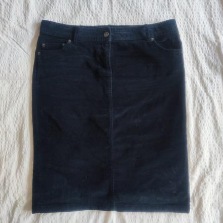 Dámská černá sukně zara manšestr v. l, zara,l