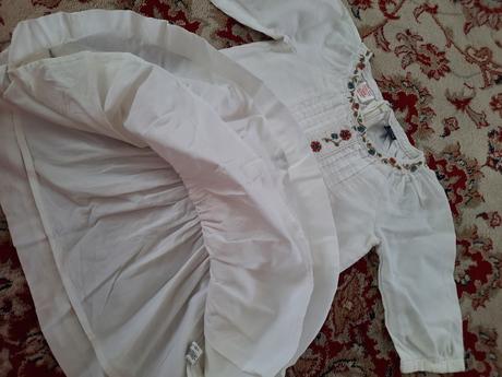 Bílé šaty gap s květinovým vzorem, gap,98