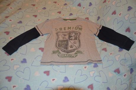110 116 triko dlouhý rukáv s potiskem, f&f,116